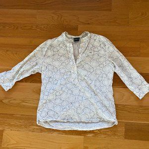 Lacoste Life Ring Nautical Summer Tunic Top Size 40